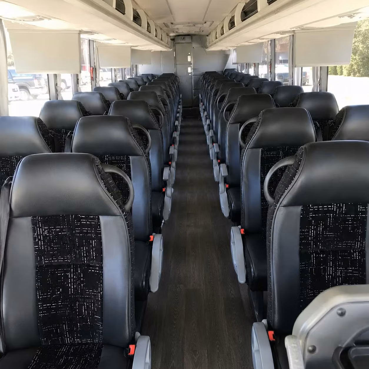 dearborn charter bus rental interior